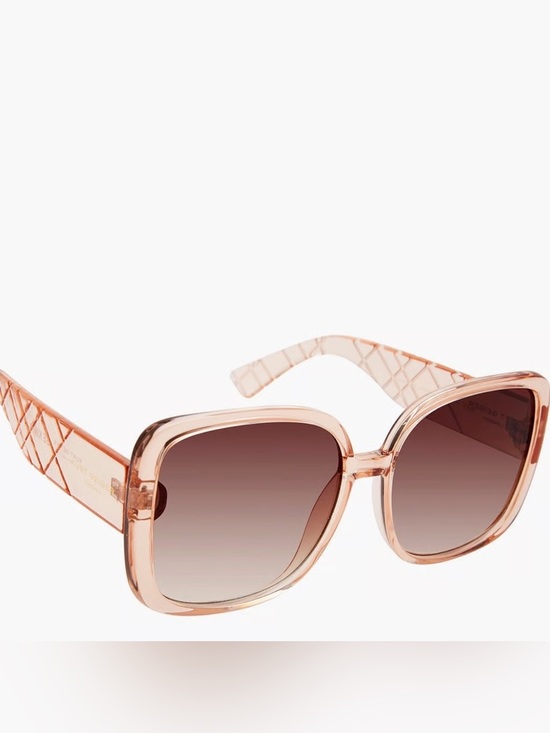 Kurt Geiger Accessories - Kurt Geiger Rose Gold Square Gradient Sunglasses